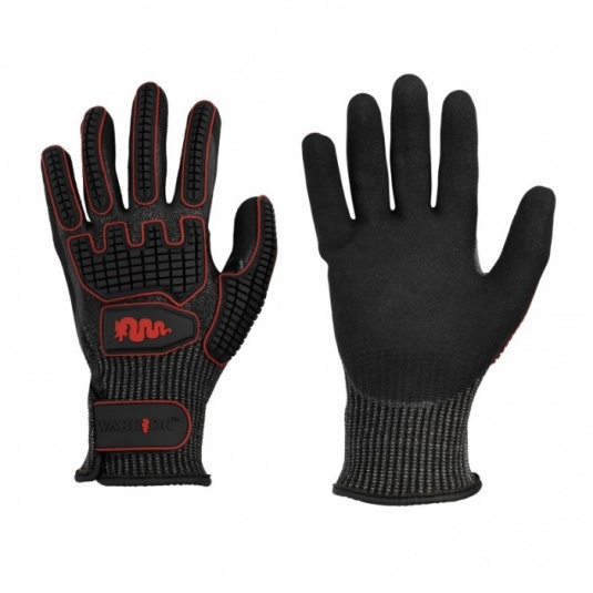 Warrior Protects DWGL030 Nitrile Coated Cut Level F Impact Gloves